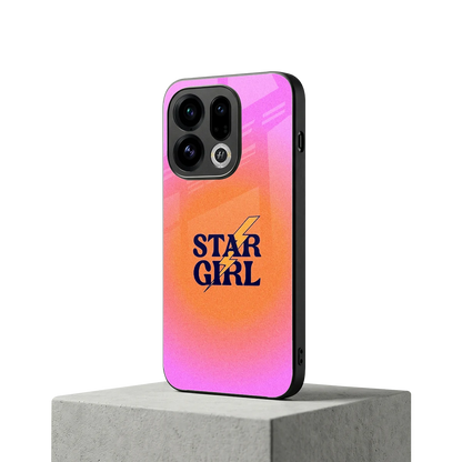 Star Girl Aesthetic oppo find x9 mobile cover | shockproof glass phone case