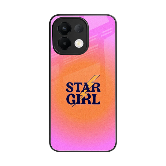 Star Girl Aesthetic back phone cover | glass case for oppo k13 5g