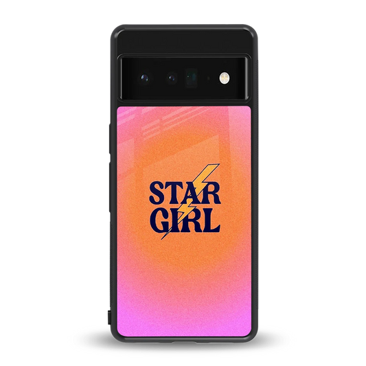 Star Girl Aesthetic back phone cover | glass case for google pixel 6 pro