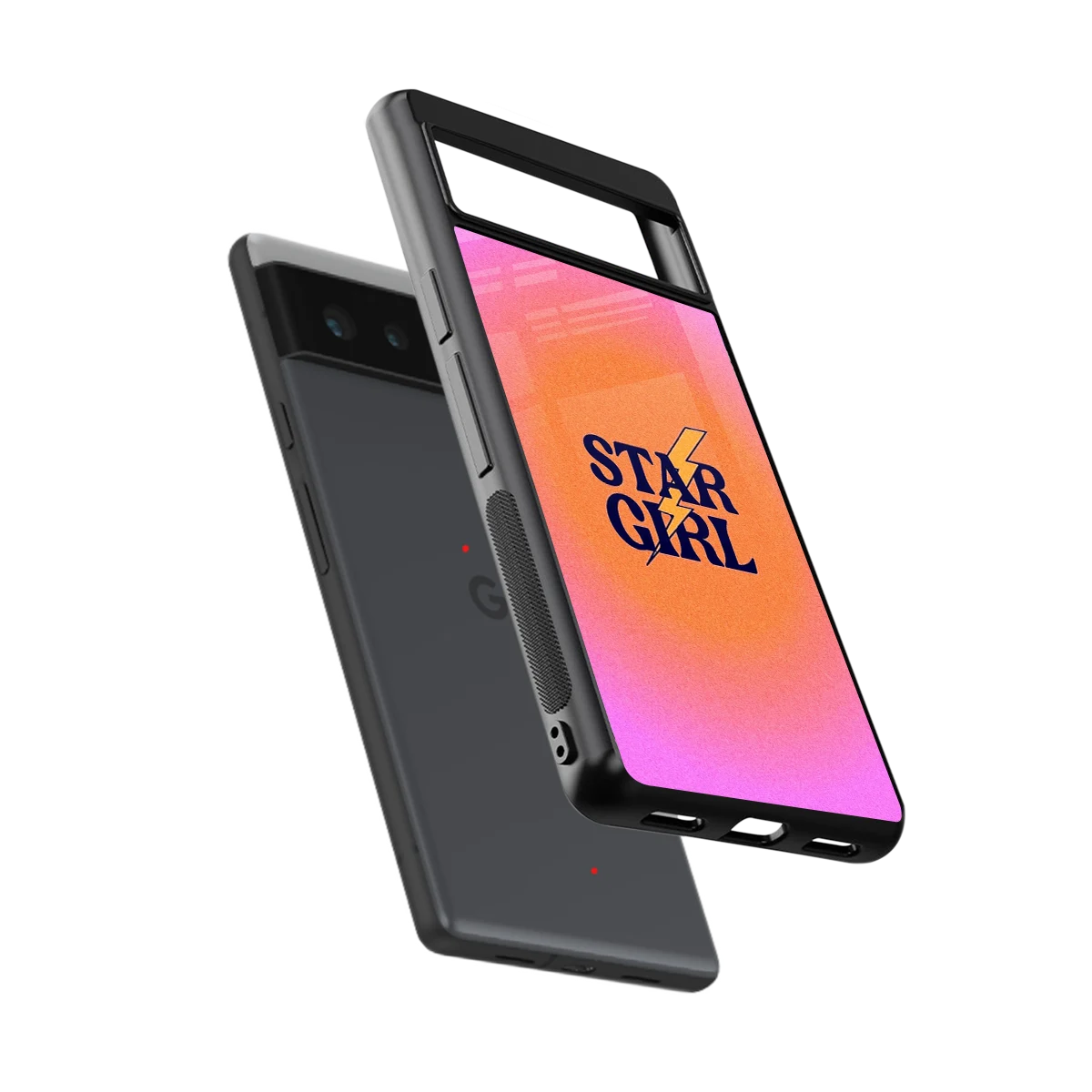 Star Girl Aesthetic sleek google pixel 6a cover with tempered glass back and TPU edges