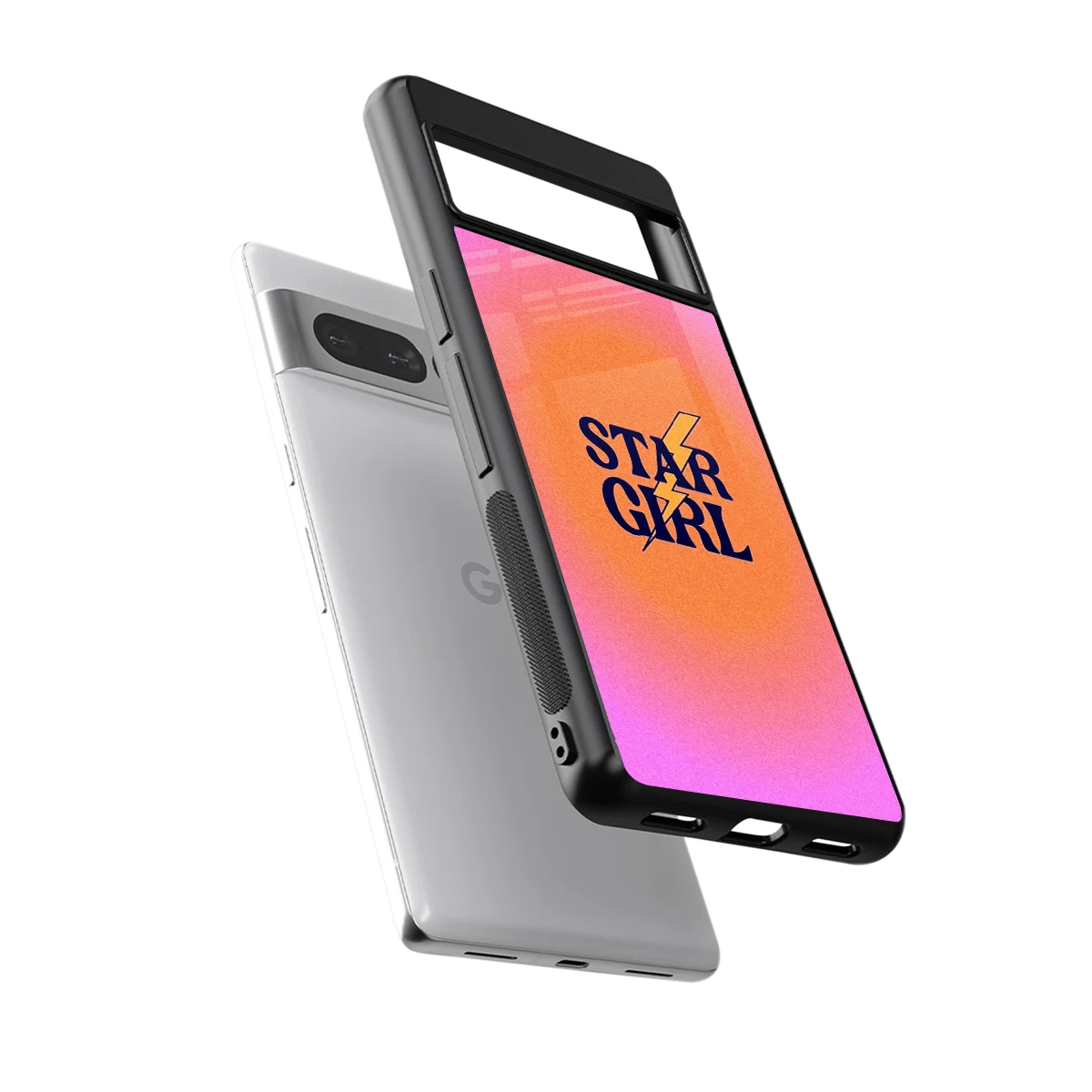Star Girl Aesthetic sleek google pixel 7 pro cover with tempered glass back and TPU edges
