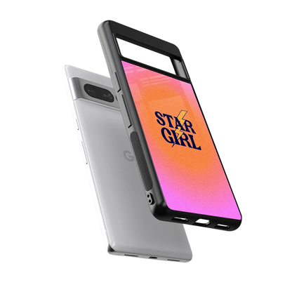 Star Girl Aesthetic sleek google pixel 7 pro cover with tempered glass back and TPU edges
