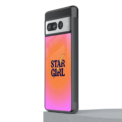 Star Girl Aesthetic stylish phone case for google pixel 7 pro | glossy glass and slim fit