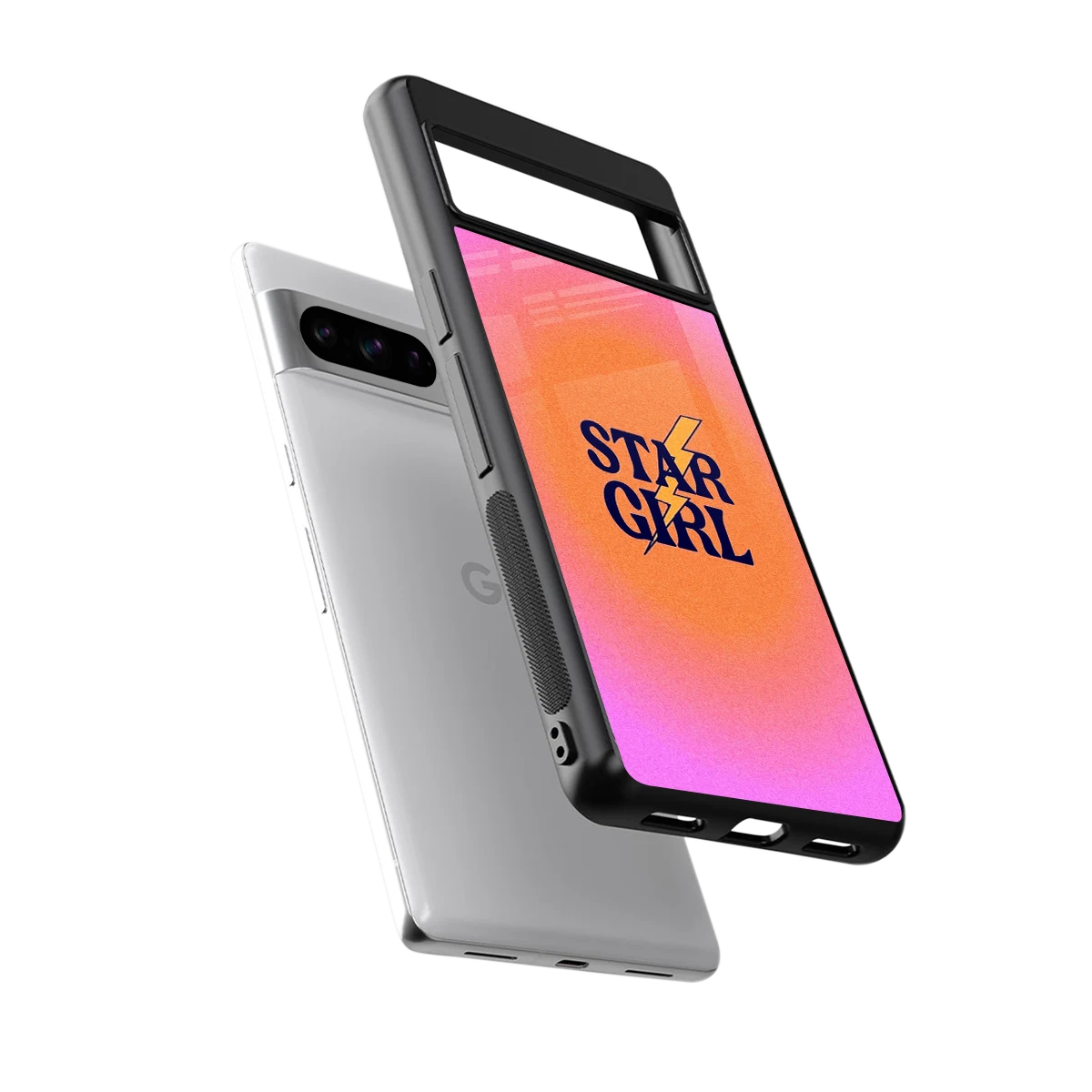 Star Girl Aesthetic sleek google pixel 8 pro cover with tempered glass back and TPU edges