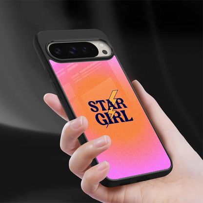 Star Girl Aesthetic sleek google pixel 9 pro xl cover with tempered glass back and TPU edges