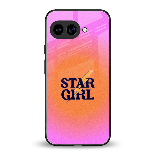 Star Girl Aesthetic back phone cover | glass case for google pixel 9a