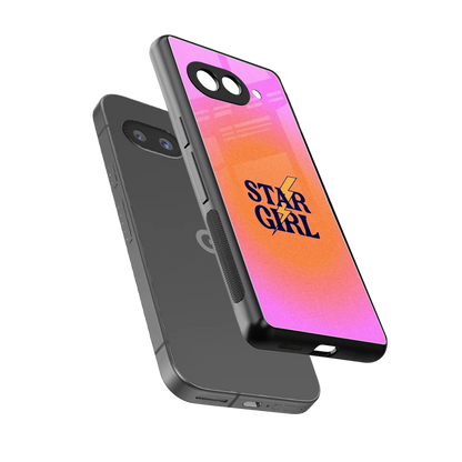 Star Girl Aesthetic sleek google pixel 9a cover with tempered glass back and TPU edges