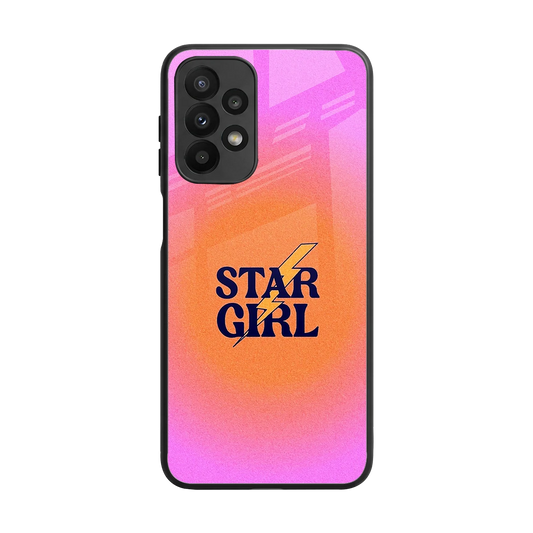 Star Girl Aesthetic back phone cover | glass case for samsung galaxy a23