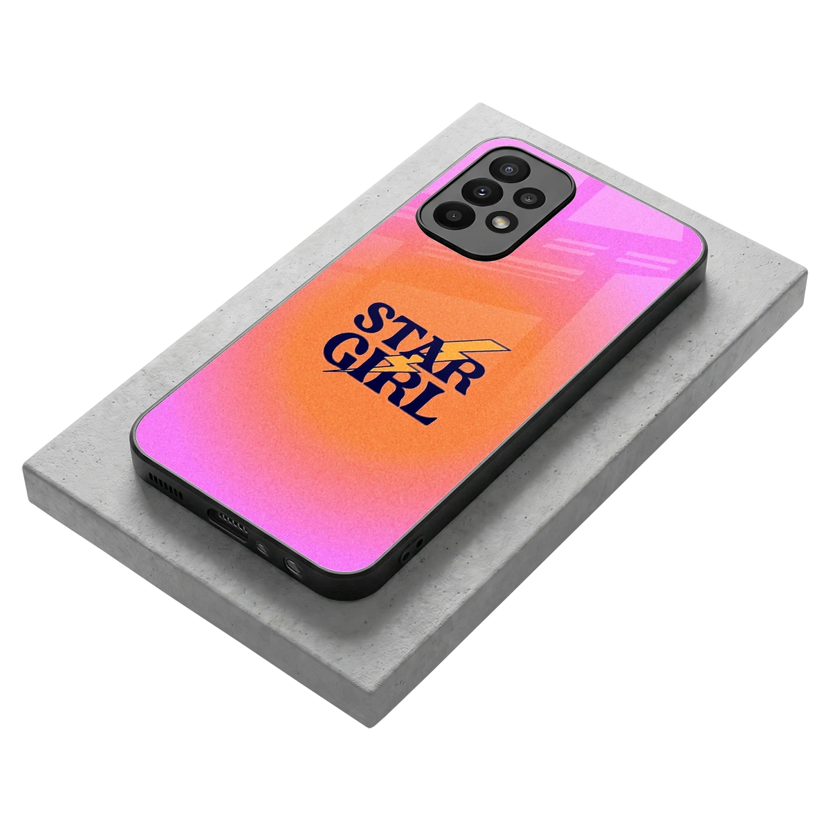 Star Girl Aesthetic stylish phone case for samsung galaxy a23 | glossy glass and slim fit