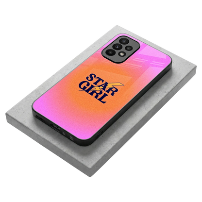 Star Girl Aesthetic stylish phone case for samsung galaxy a23 | glossy glass and slim fit