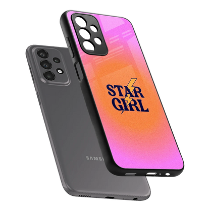 Star Girl Aesthetic sleek samsung galaxy a23 cover with tempered glass back and TPU edges