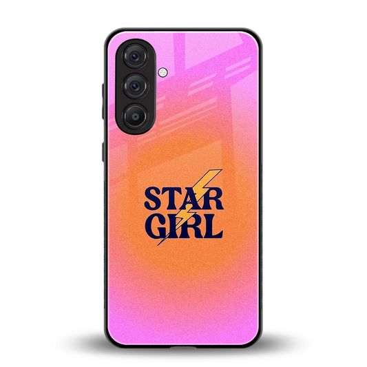 Star Girl Aesthetic back phone cover | glass case for samsung galaxy m36 5g