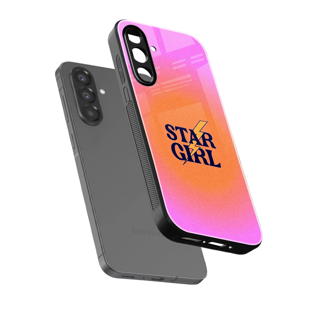 Star Girl Aesthetic sleek samsung galaxy a36 5g cover with tempered glass back and TPU edges