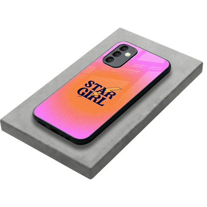 Star Girl Aesthetic stylish phone case for samsung galaxy m14 5g | glossy glass and slim fit