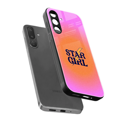 Star Girl Aesthetic sleek samsung galaxy m56 5g cover with tempered glass back and TPU edges
