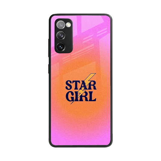 Star Girl Aesthetic back phone cover | glass case for samsung galaxy s20 fe