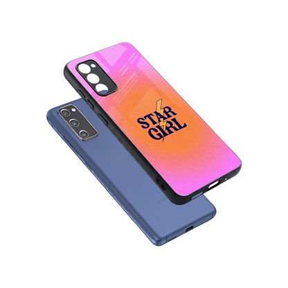Star Girl Aesthetic sleek samsung galaxy s20 fe cover with tempered glass back and TPU edges