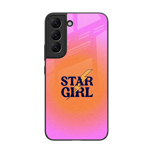 Star Girl Aesthetic back phone cover | glass case for samsung galaxy s22
