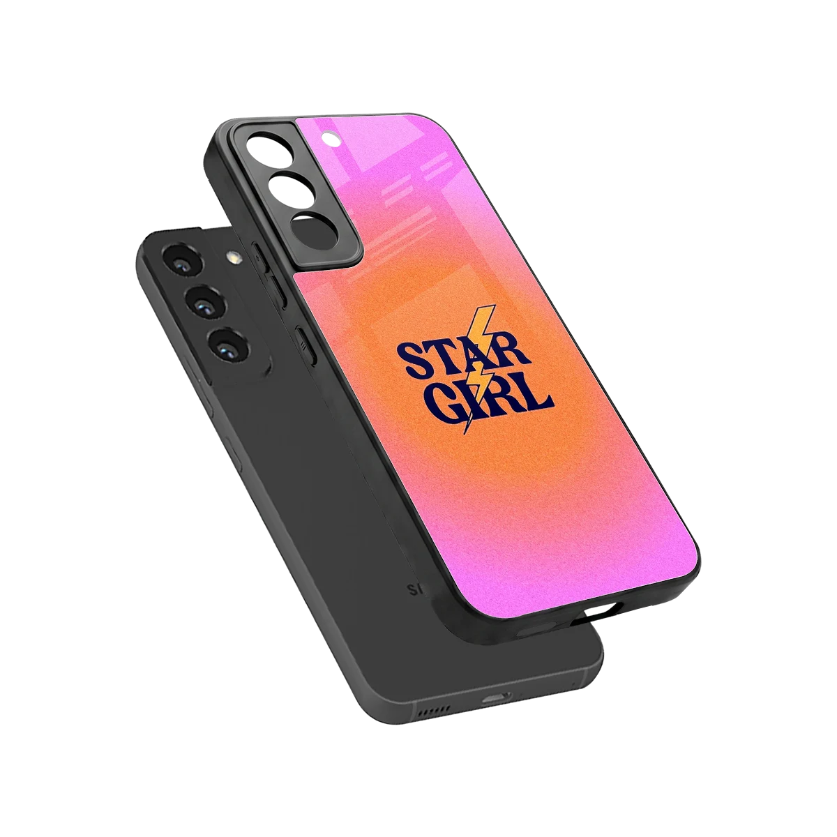 Star Girl Aesthetic sleek samsung galaxy s22 cover with tempered glass back and TPU edges