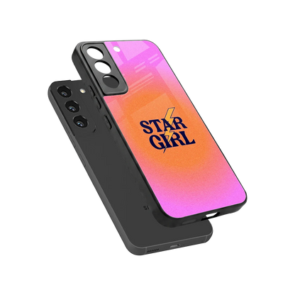 Star Girl Aesthetic sleek samsung galaxy s22 cover with tempered glass back and TPU edges