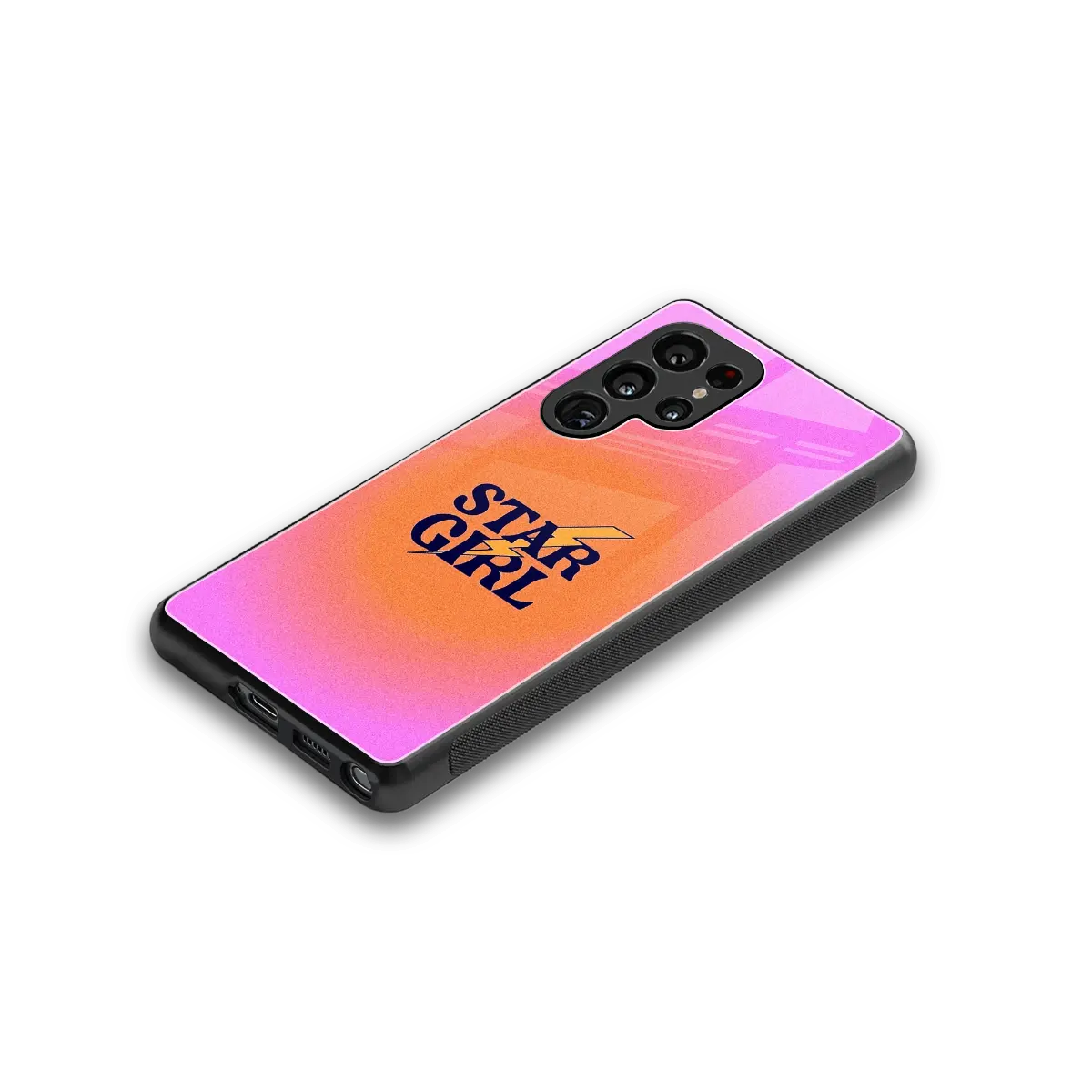 Star Girl Aesthetic stylish phone case for samsung galaxy s25 ultra | glossy glass and slim fit