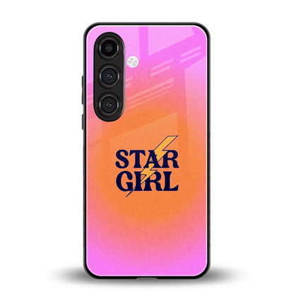 Star Girl Aesthetic back phone cover | glass case for samsung galaxy s24