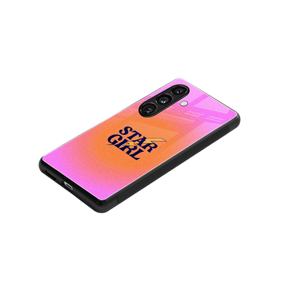 Star Girl Aesthetic stylish phone case for samsung galaxy s24 | glossy glass and slim fit