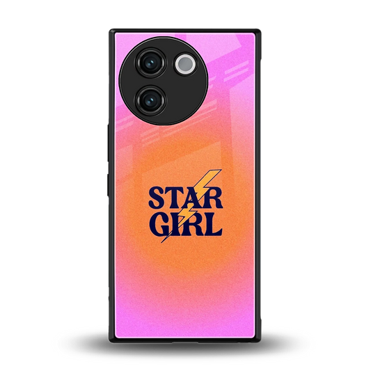 Star Girl Aesthetic back phone cover | glass case for vivo v30e