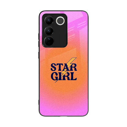 Star Girl Aesthetic back phone cover | glass case for vivo v27 5g