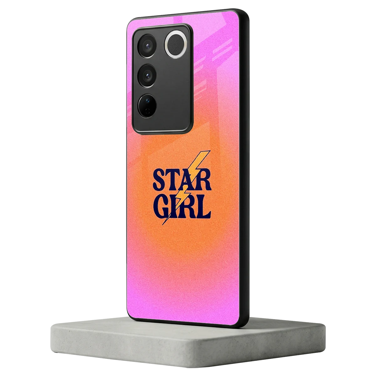 Star Girl Aesthetic vivo v27 5g mobile cover | shockproof glass phone case