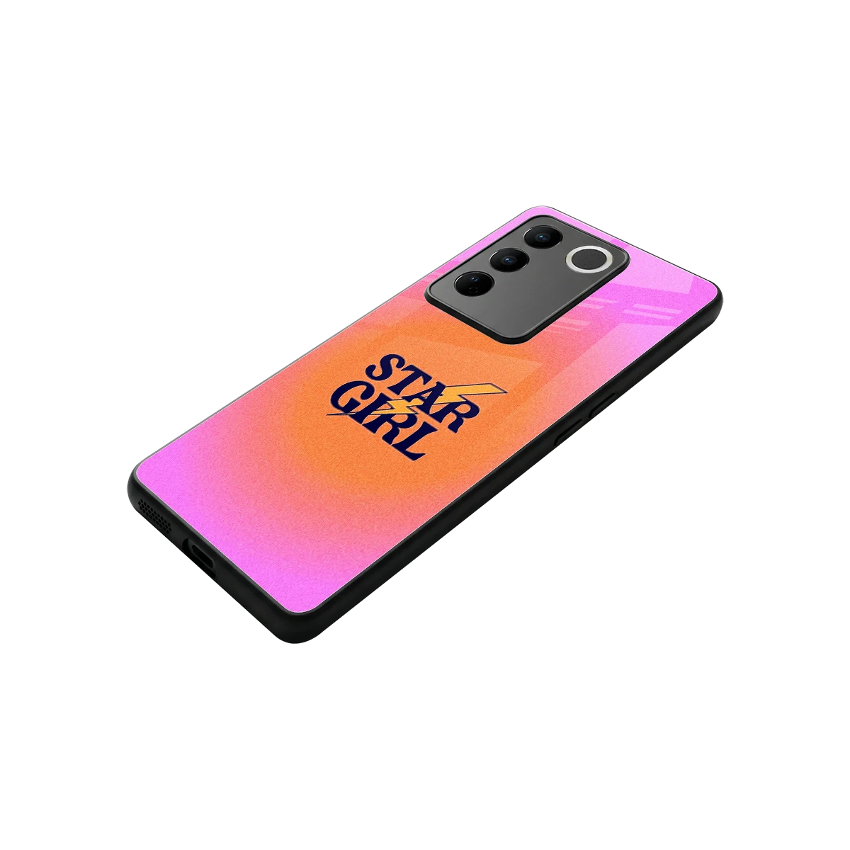 Star Girl Aesthetic stylish phone case for vivo v27 5g | glossy glass and slim fit