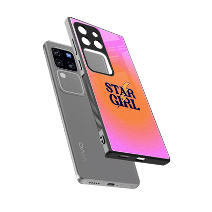 Star Girl Aesthetic sleekvivo v30 pro cover with tempered glass back and TPU edges