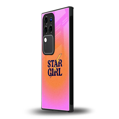 Star Girl Aestheticvivo v30 pro mobile cover | shockproof glass phone case