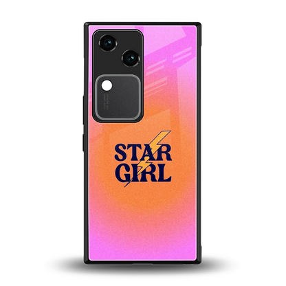 Star Girl Aesthetic back phone cover | glass case for vivo v30