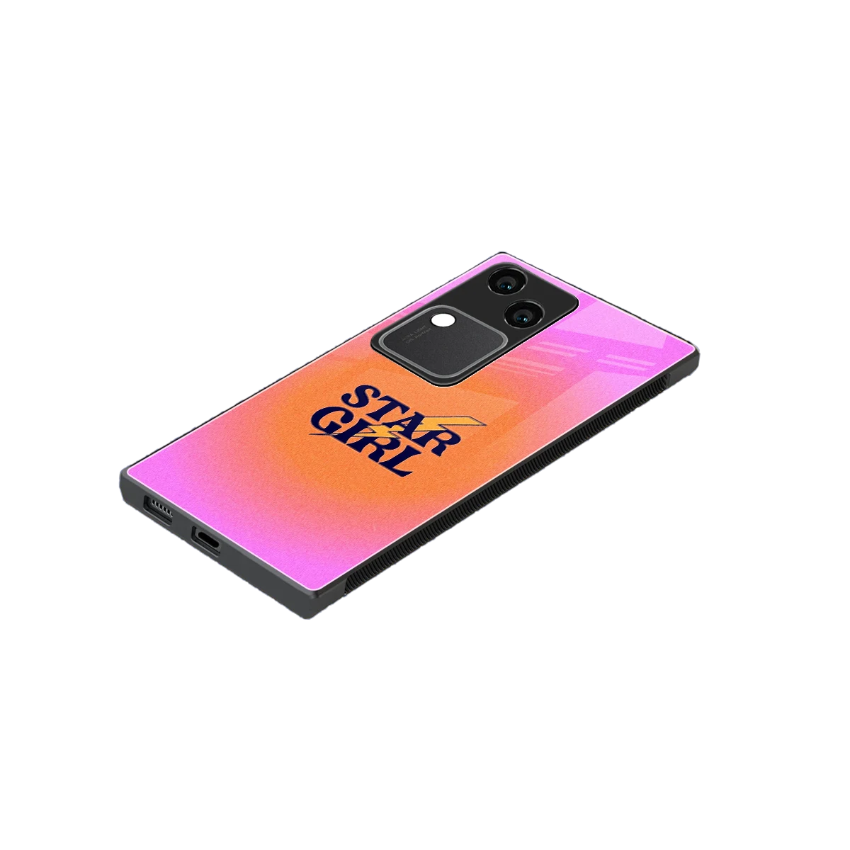 Star Girl Aesthetic stylish phone case for vivo v30 | glossy glass and slim fit