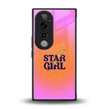 Star Girl Aesthetic back phone cover | glass case for vivo v40 pro