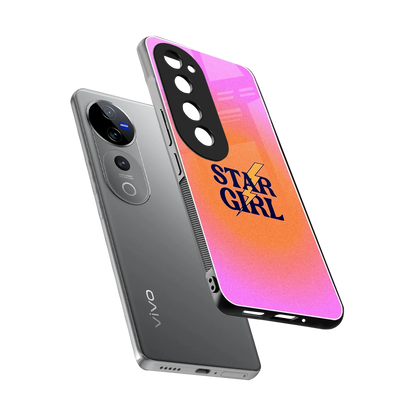 Star Girl Aesthetic sleek vivo v40 pro cover with tempered glass back and TPU edges