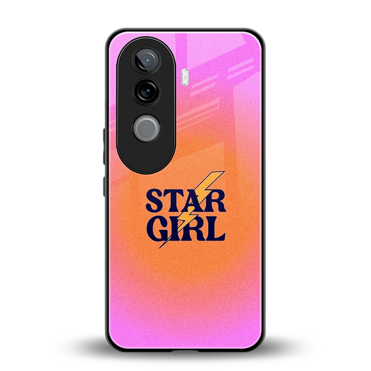 Star Girl Aesthetic back phone cover | glass case for vivo v40e