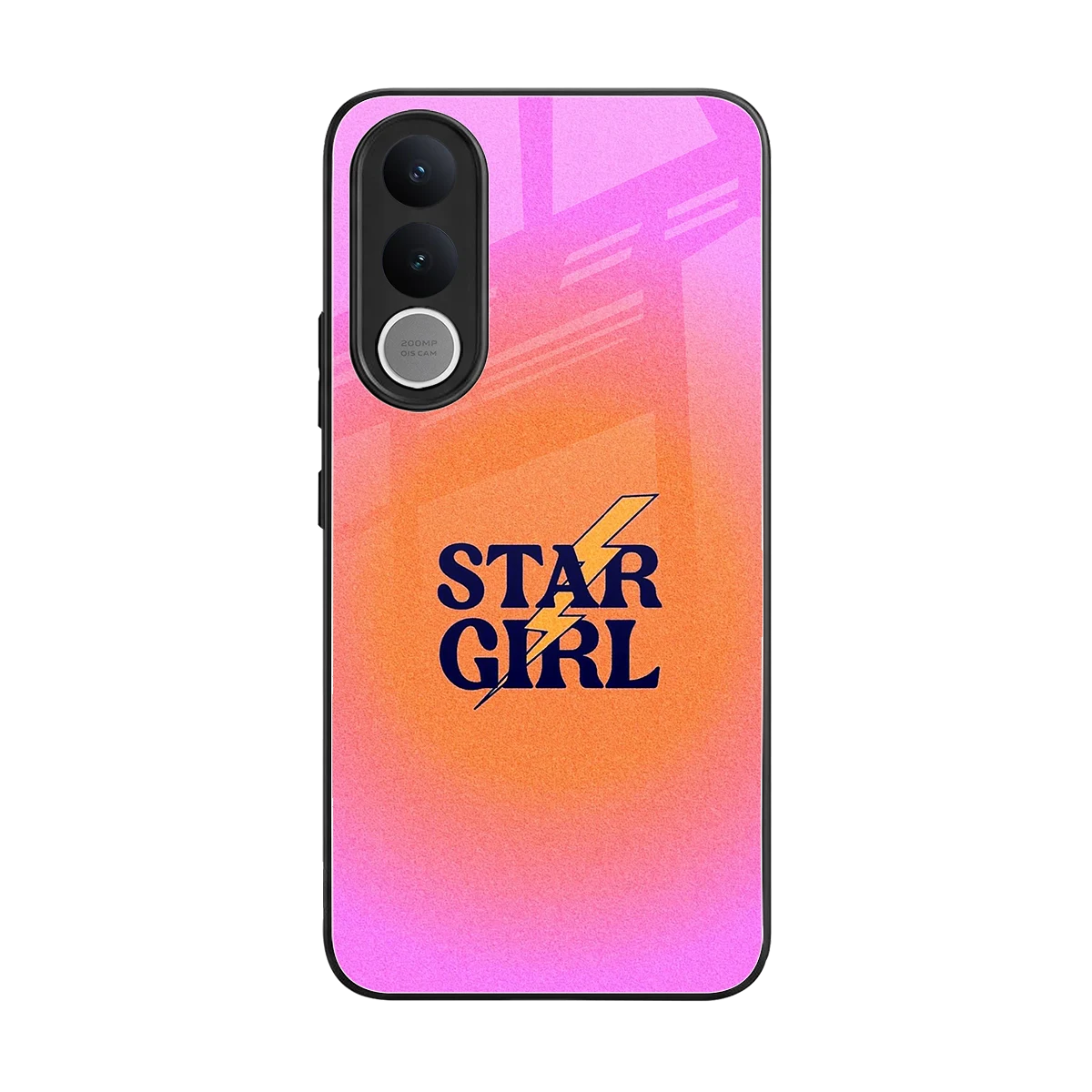 Star Girl Aesthetic back phone cover | glass case for vivo v70 fe