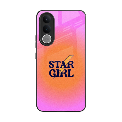 Star Girl Aesthetic back phone cover | glass case for vivo v70 fe