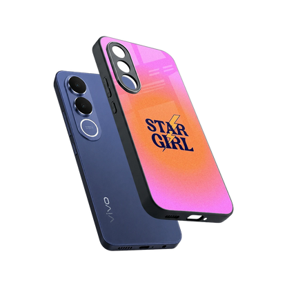 Star Girl Aesthetic sleek vivo v70 fe cover with tempered glass back and TPU edges