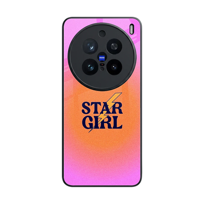 Star Girl Aesthetic back phone cover | glass case for vivo x200 pro