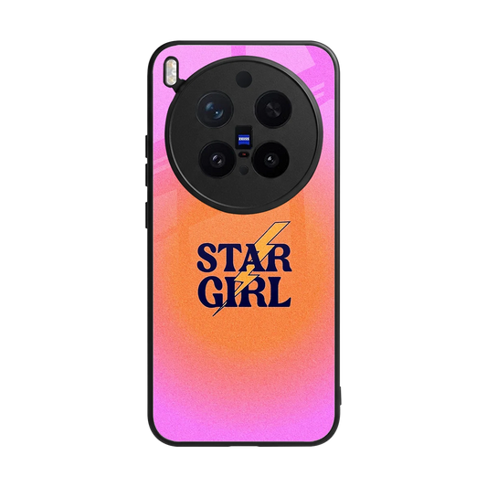 Star Girl Aesthetic back phone cover | glass case for vivo x300 pro