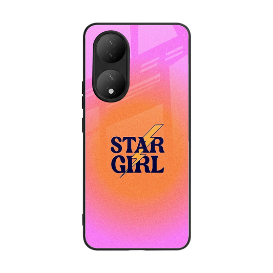 Star Girl Aesthetic back phone cover | glass case for Vivo-y100