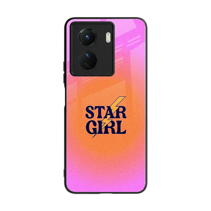 Star Girl Aesthetic back phone cover | glass case for vivo y16