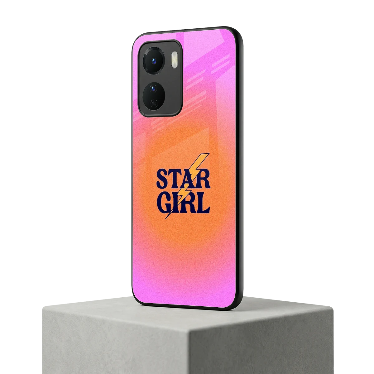 Star Girl Aesthetic vivo y16 mobile cover | shockproof glass phone case