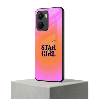Star Girl Aesthetic vivo y16 mobile cover | shockproof glass phone case