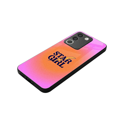 Star Girl Aesthetic stylish phone case for vivo y200 5g | glossy glass and slim fit