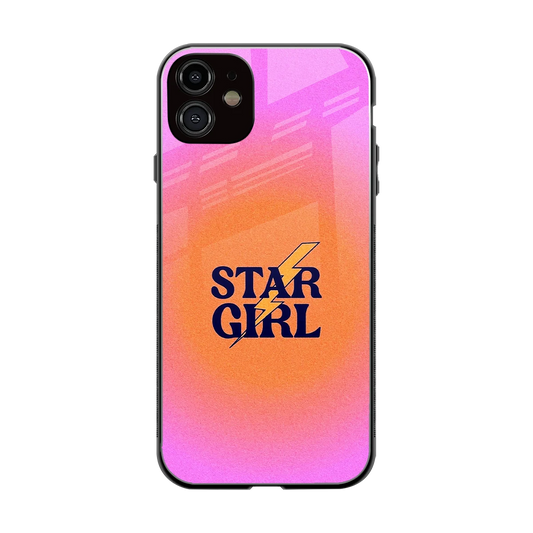 Star Girl Aesthetic back phone cover | glass case for iphone 12