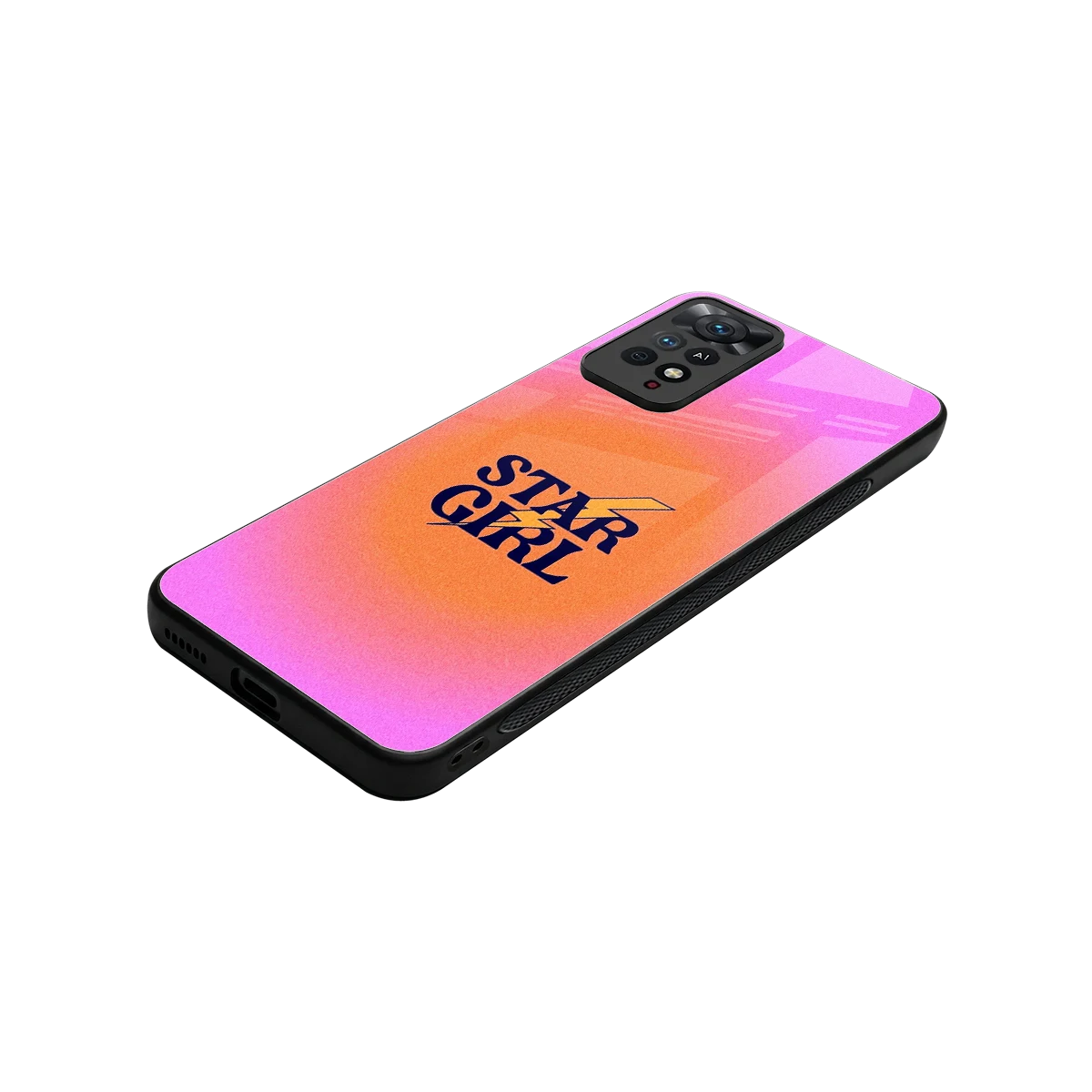 Star Girl Aesthetic stylish phone case for redmi note 11 pro | glossy glass and slim fit